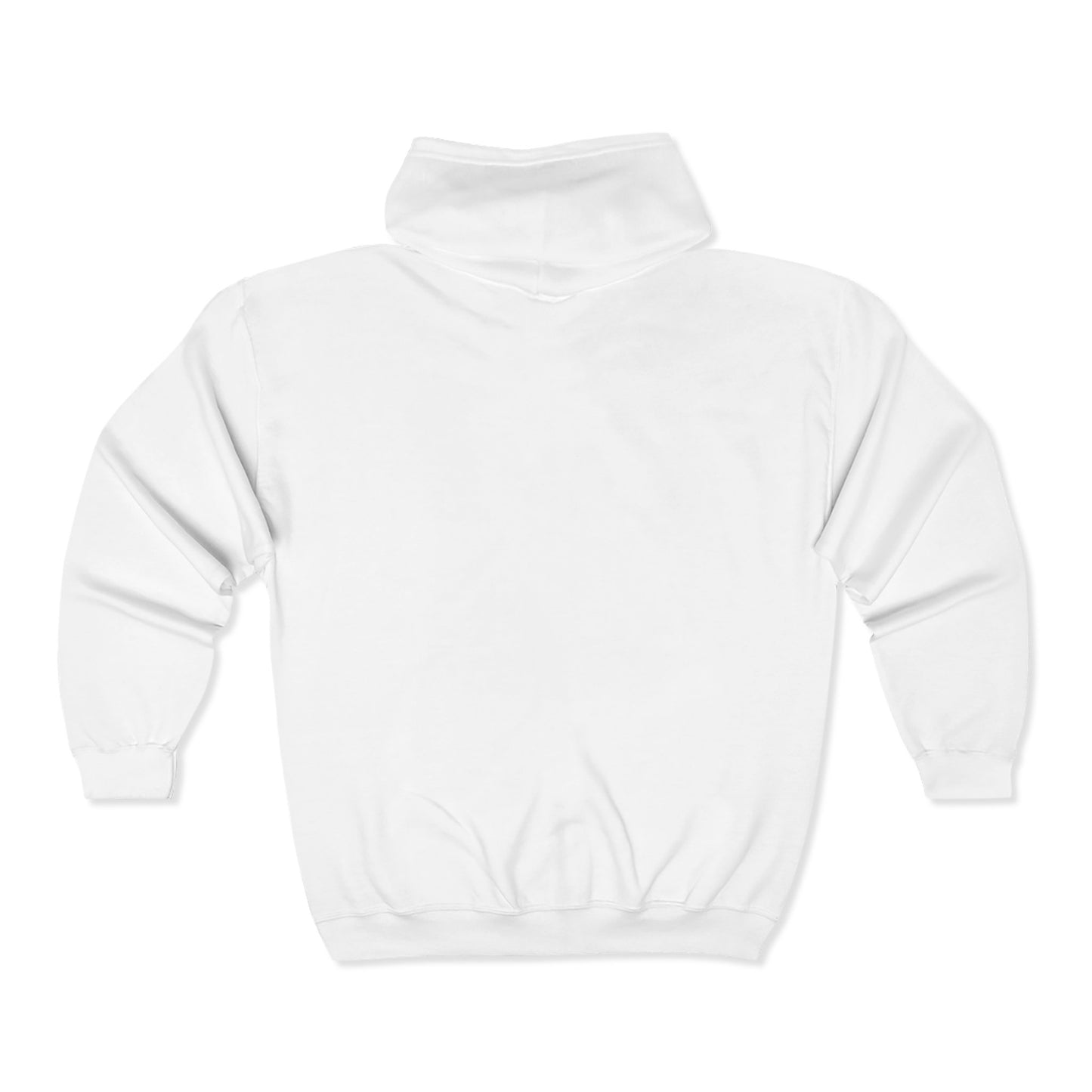 Everton Lane® Heavyweight Zip Hoodie – White | Signature Black Embroidery