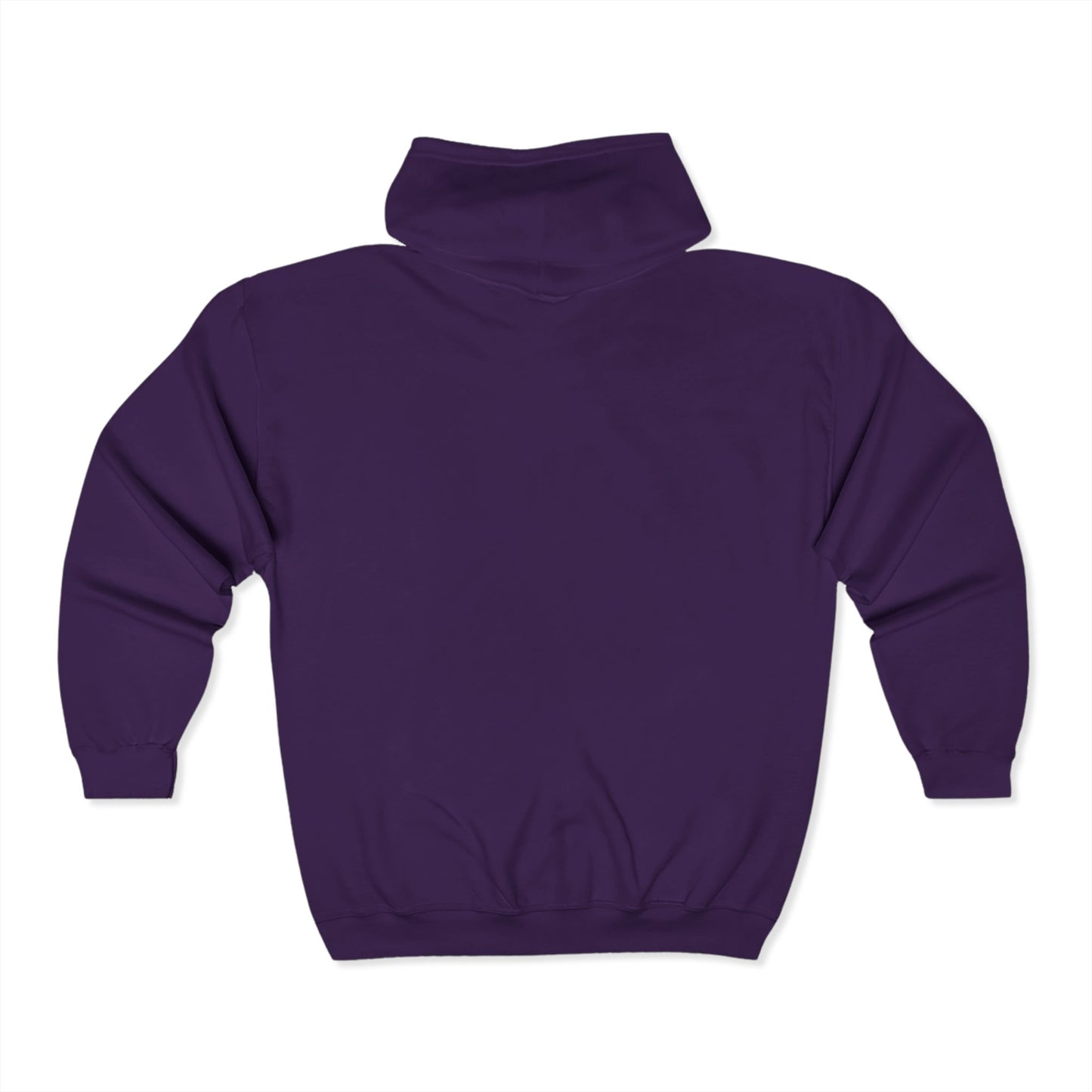 Everton Lane® Heavyweight Zip Hoodie – Purple | Signature Golden Embroidery