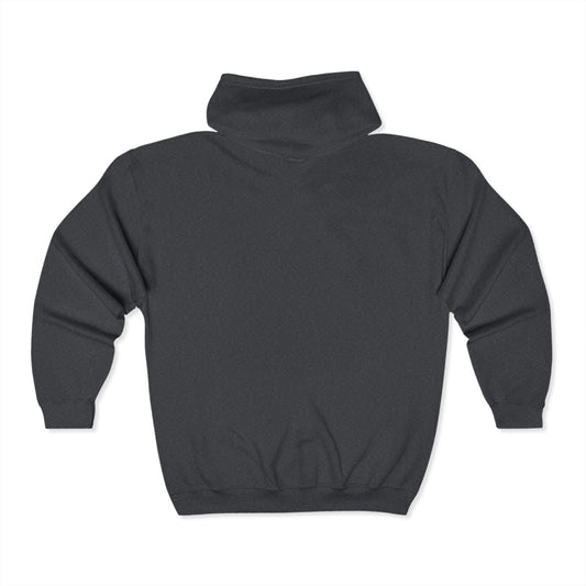 Everton Lane® Heavyweight Zip Hoodie – Heater Gray | Signature Silver Embroidery